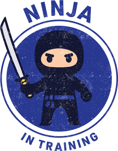 Ninja In Training Sword Women's Long Sleeve Shirt